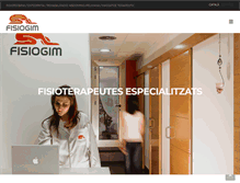 Tablet Screenshot of fisiogim.com